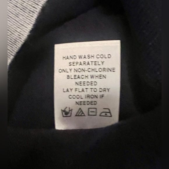 Patrick James Faded Charcoal & Navy Blue Lightweight Cotton Sweater! Sz L! - Picture 3 of 4